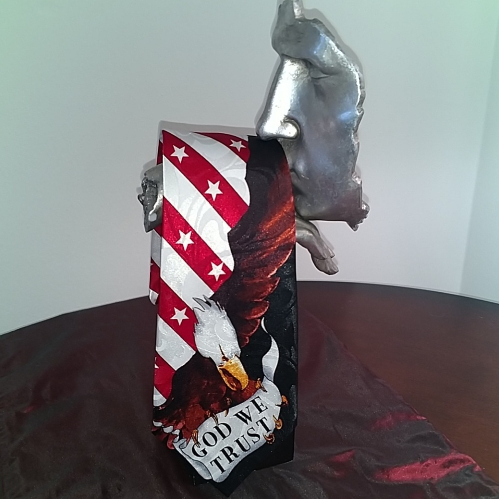 MEN'S TIE, IN GOD WE TRUST AMERICAN TIE